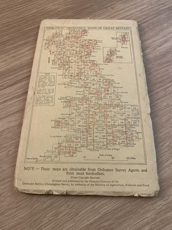 Truro Falmouth Cornwall - 1957 6th Series Ordnance Survey One Inch Sheet 190