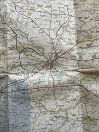 TEESDALE Ordnance Survey CLOTH Map 1955 Seventh Series Sheet 84 Barnard Castle