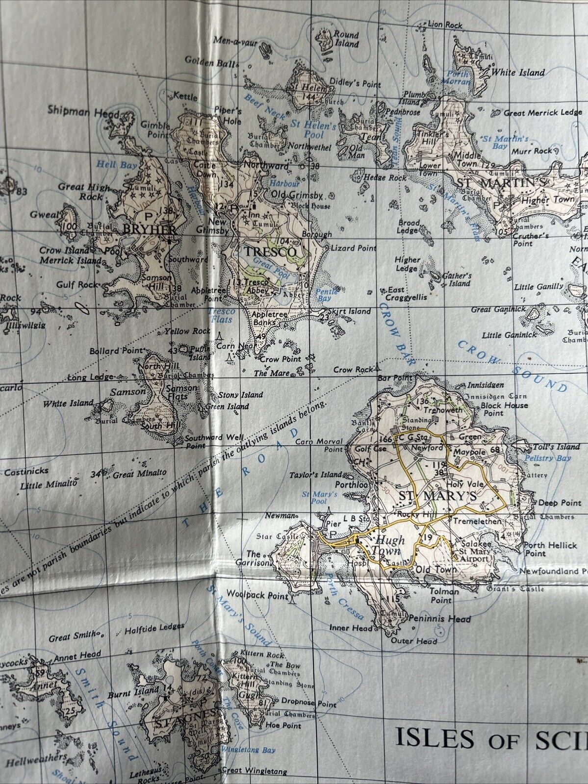 LANDS END Ordnance Survey CLOTH Seventh Series Map One Inch 1961 Sheet 189