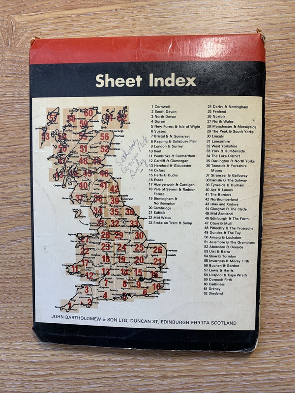 New Forest & Isle Of Wight - Bartholomews National Map Series No 5 - 1975