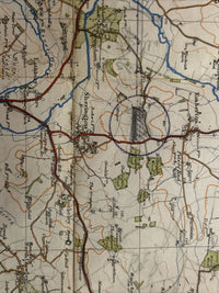 BEDFORD Ordnance Survey Cloth One In Map 1919 Sheet 84 See Pencil Markings