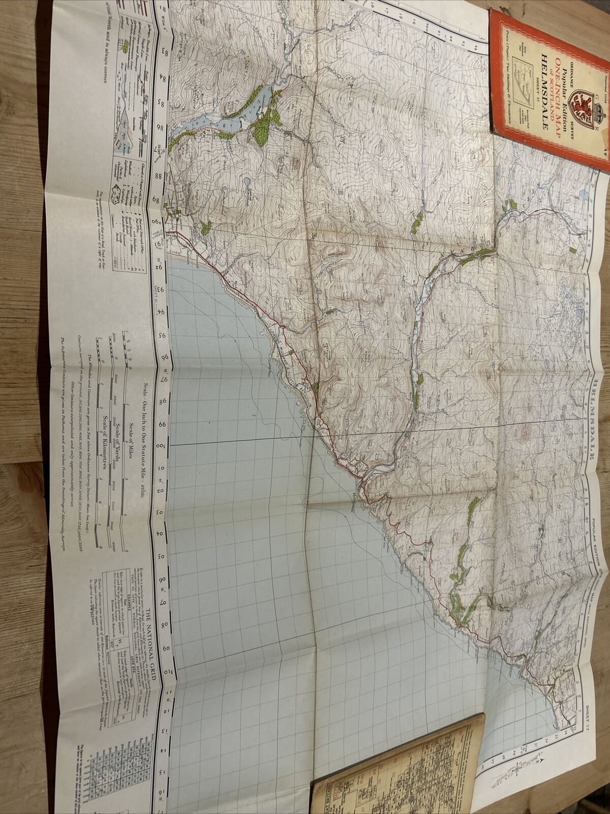 HELMSDALE Ordnance Survey One Inch Sheet 17 Popular Edition 1947 Dunbeath