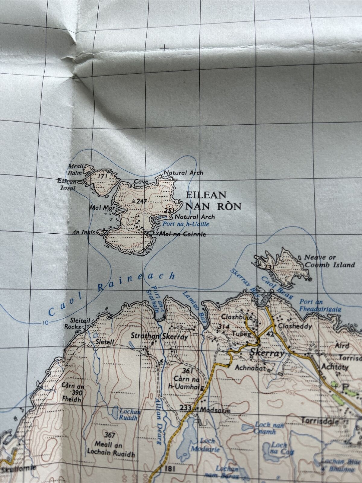 TONGUE - Ordnance Survey Map One Inch 1959 Sheet 10 Scotland Strathnaver