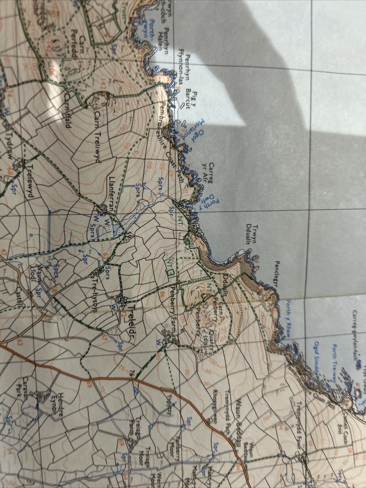 ST DAVIDS TYDDEWI & RAMSEY ISLAND Pathfinder Ordnance Survey SM62/72 25000 1982