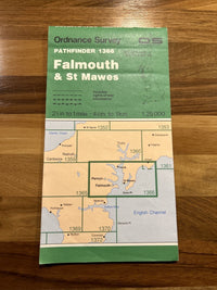 FALMOUTH & ST MAWES Pathfinder 1366 Ordnance Survey SW83 / 93 1:25,000 1990