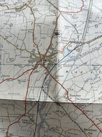 CAMBRIDGE & ELY Ordnance Survey Seventh Series CLOTH One inch 1954 Sheet 135