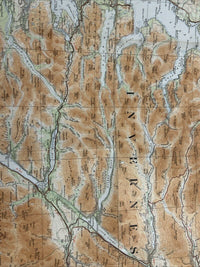 THE WESTERN HIGHLANDS Skye S Heb. Cloth Ordnance Survey Quarter In Sheet 6 1922