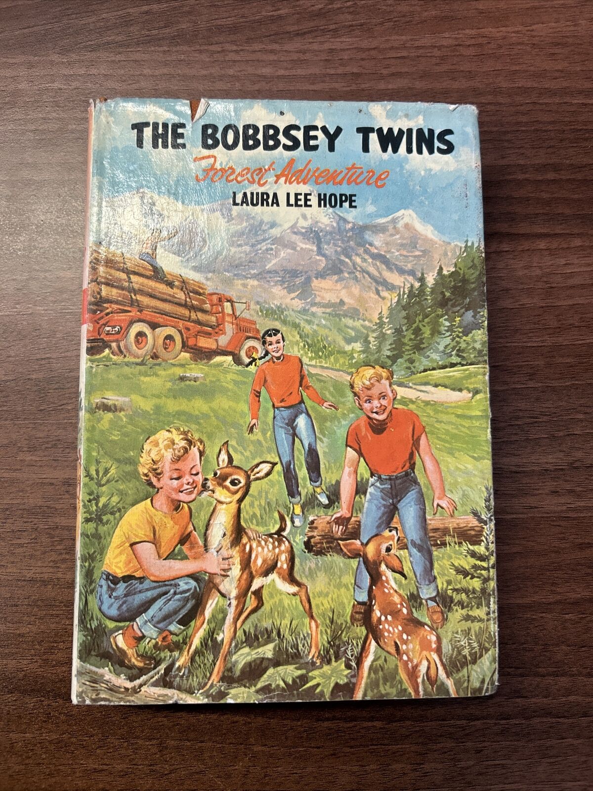 The BOBBSEY TWINS FOREST ADVENTURE Laura Lee Hope Book 1957 Dust Jacket Hardback