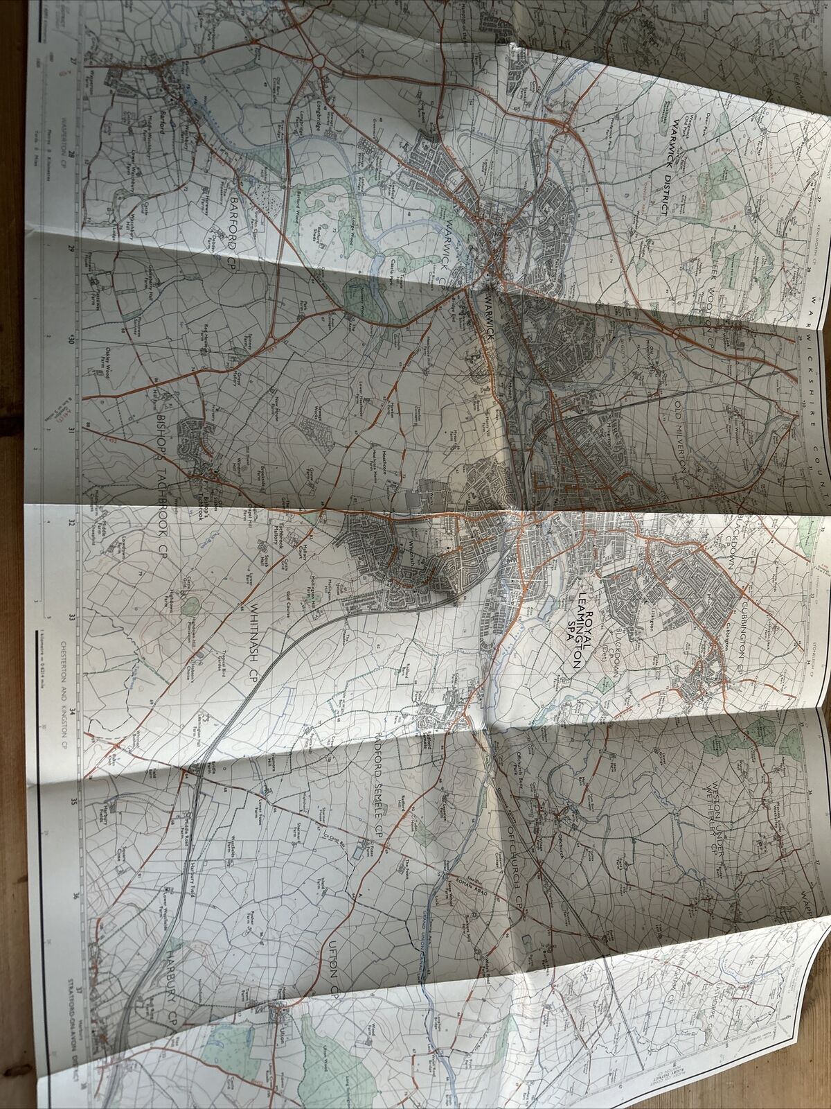 ROYAL LEAMINGTON SPA Ordnance Survey Second Series 1:25,000 Map SP26/36 1974