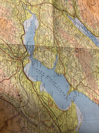 MORAY FIRTH Scotland Inverness Bartholomew Half Inch CLOTH Map No 55 1970 Ness