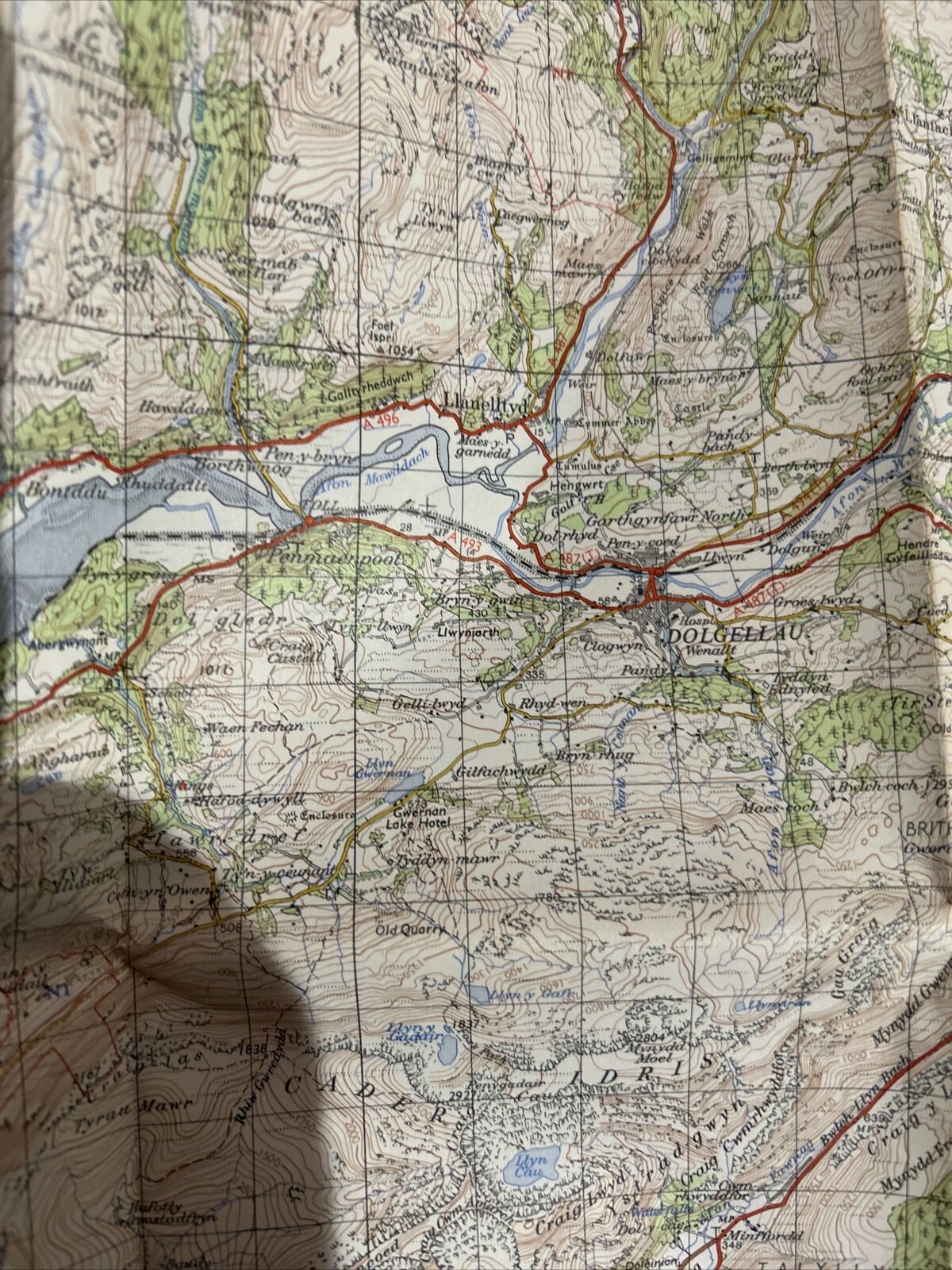 DOLGELLAU Ordnance Survey Paper Map 1962 Seventh Series No 116 Ffestiniog