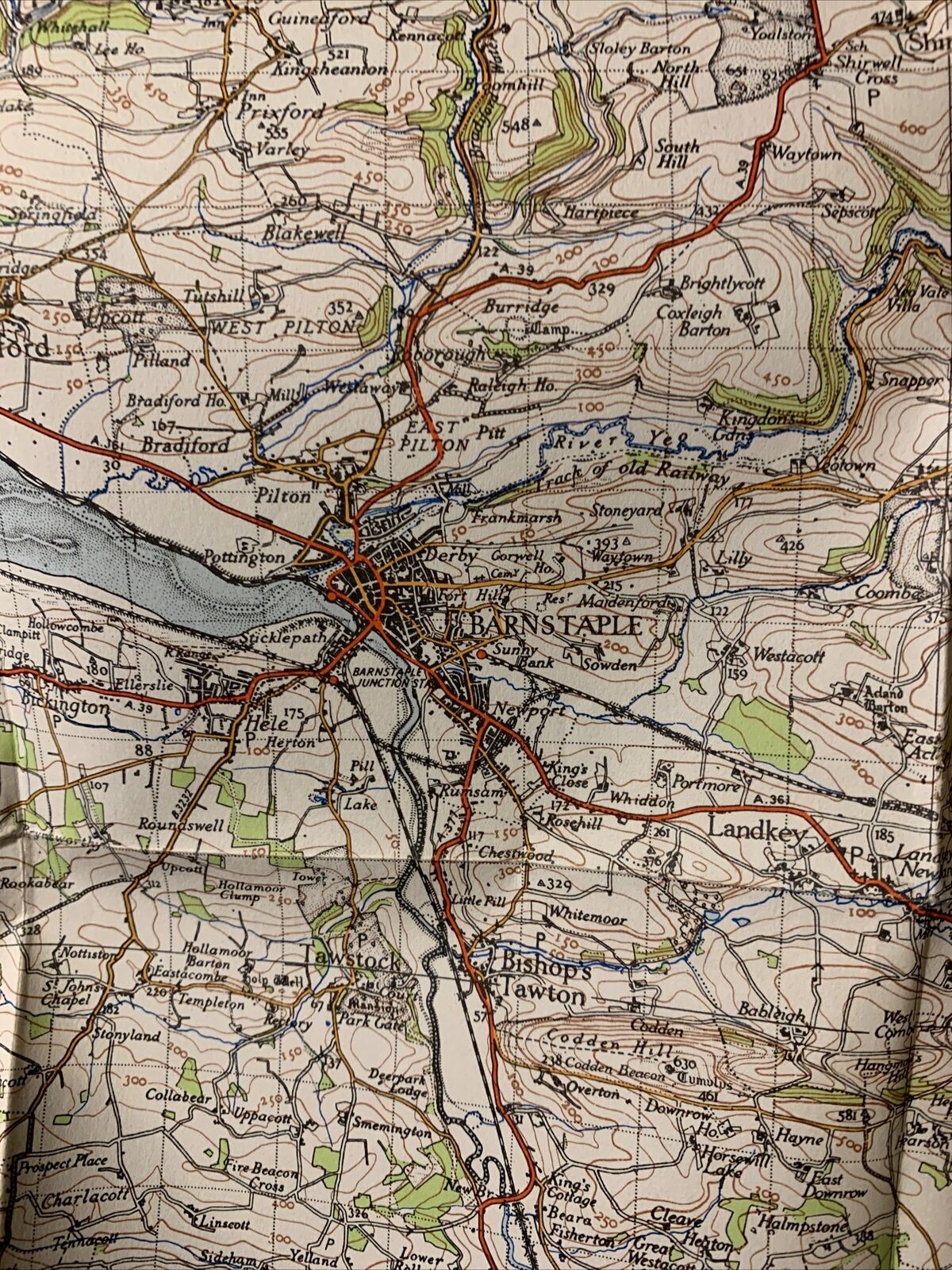 BARNSTABLE Ordnance Survey Sixth Edition One inch 1946 Sheet 163 Paper Cornwall