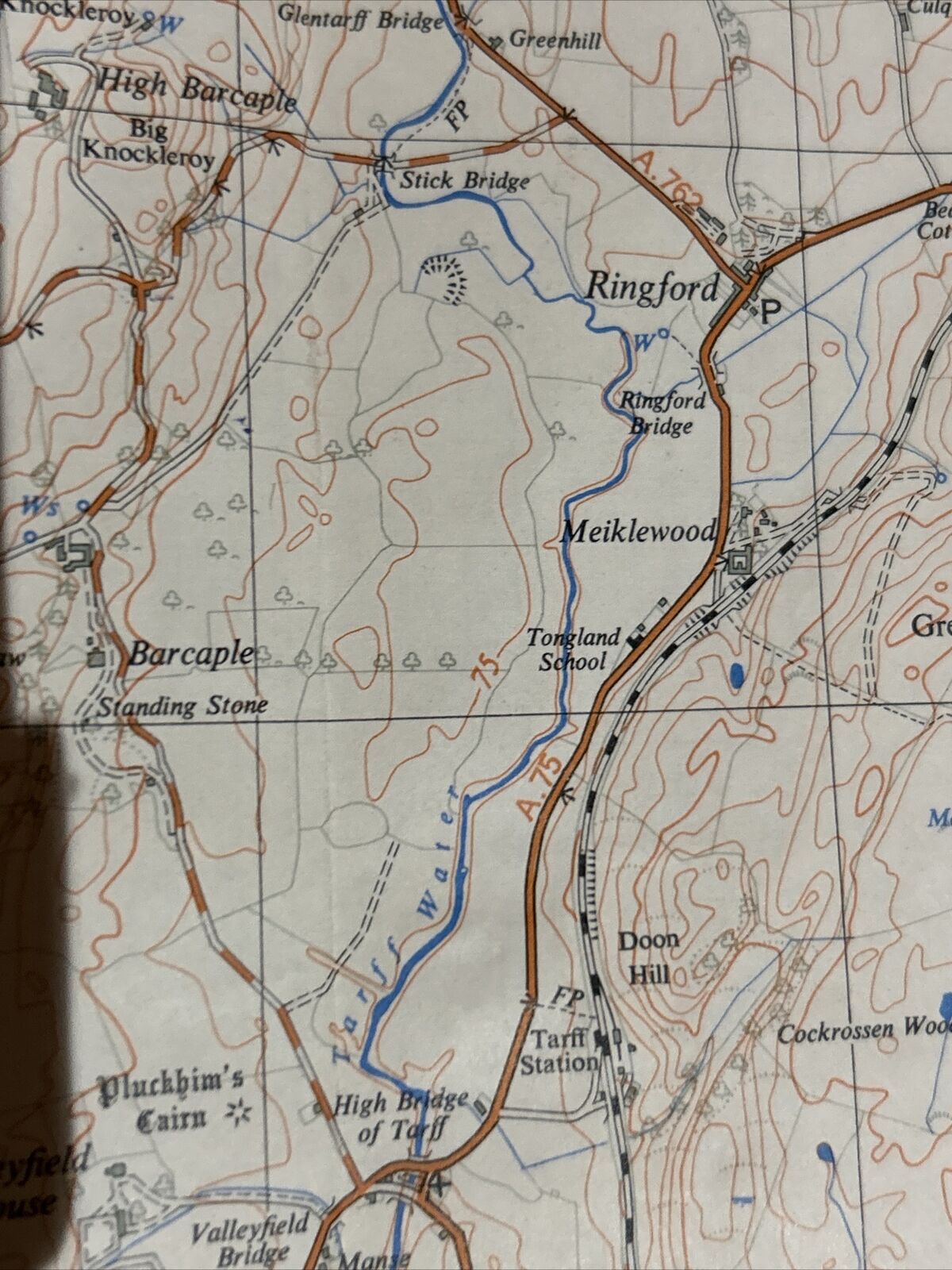 KIRKCUDBRIGHT Ordnance Survey 1:25000 First Series Map NX65 1953 Twynholm