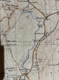 KIRKCUDBRIGHT Ordnance Survey 1:25000 First Series Map NX65 1953 Twynholm