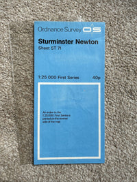 STURMINSTER NEWTON Ordnance Survey 1:25,000 First Series 1958 Sheet ST71