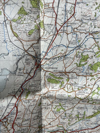 LANCASTER & KENDAL Ordnance Survey Sixth Ed  1 inch 1947 Sheet 89 paper