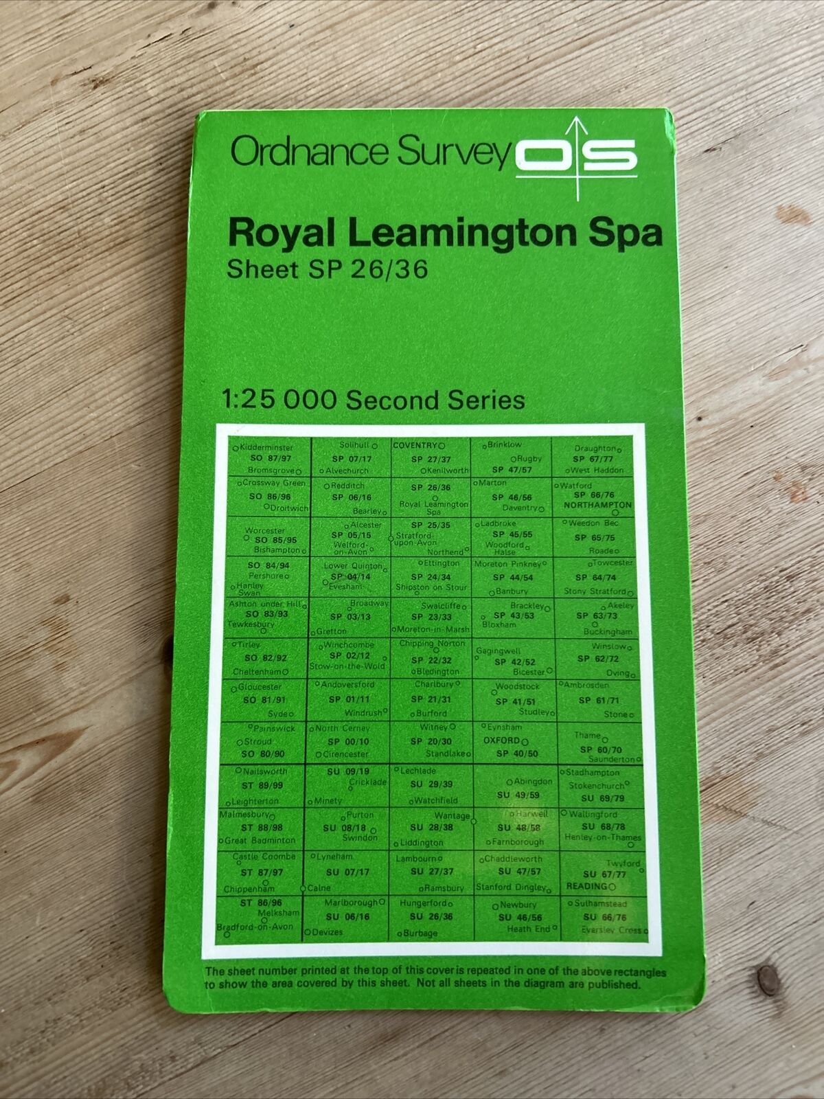 ROYAL LEAMINGTON SPA Ordnance Survey Second Series 1:25,000 Map SP26/36 1974