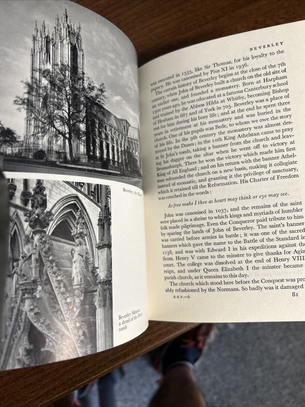 The KING’S ENGLAND : YORKSHIRE EAST RIDING  1964 Hardback Arthur Mee Beverley