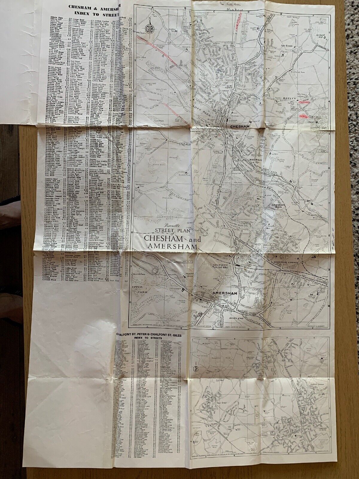 Chesham & Amersham - The Chalfonts - Map - 1980s?