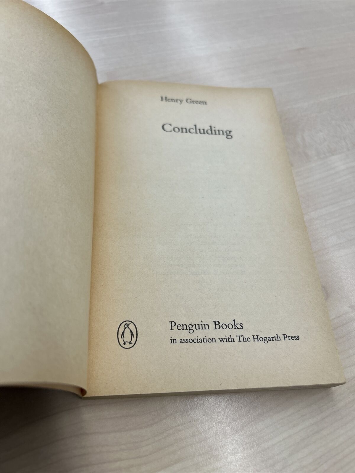 CONCLUDING Henry Green Penguin Modern Classics No 2183 1964 Old Age Elderly