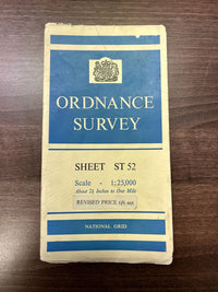 ILCHESTER Ordnance Survey Paper Sheet ST52 1:25000 1959 Kingsdon Queen Camel