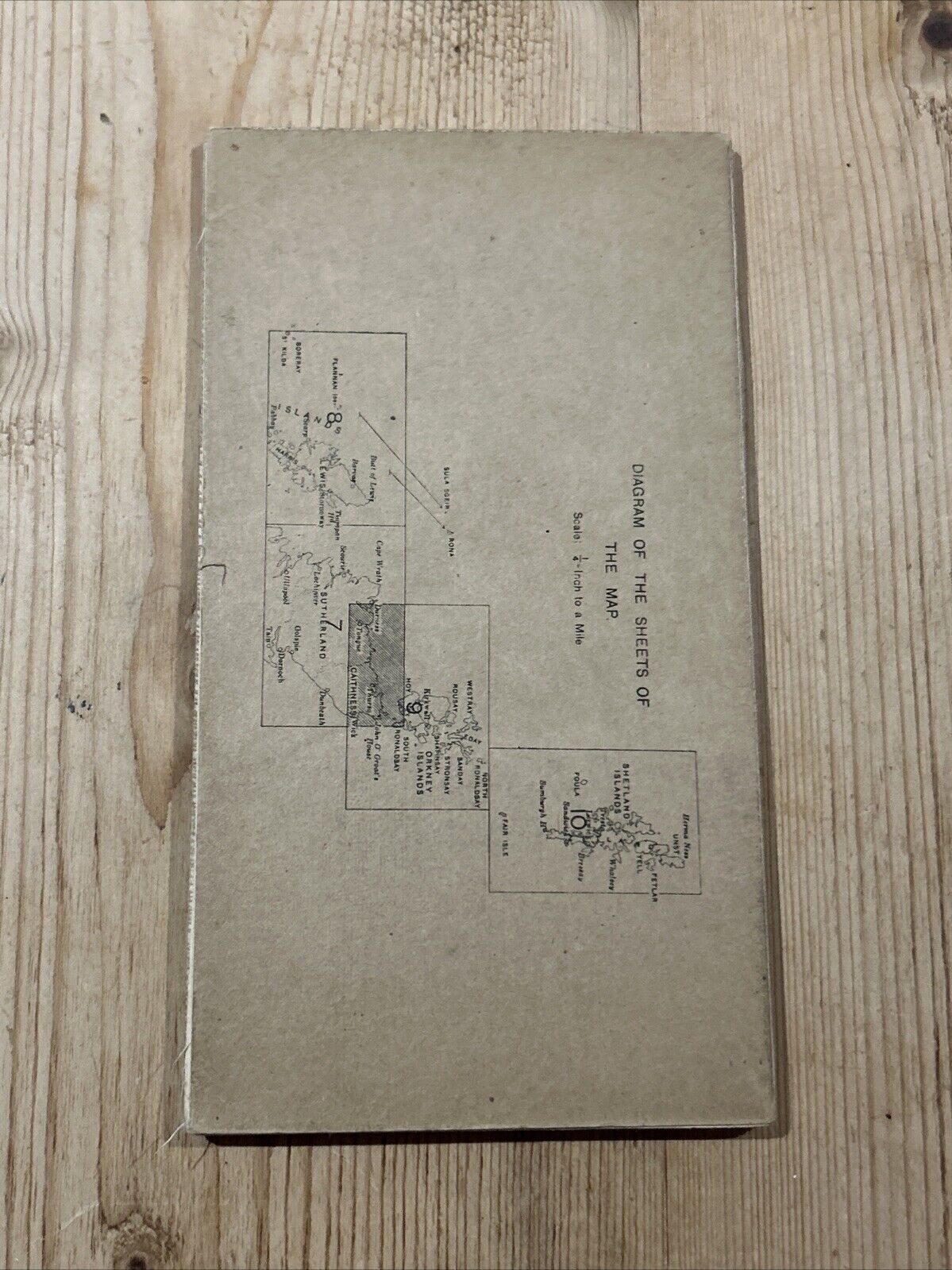 THE ORKNEY ISLANDS Ordnance Survey Quarter Inch Sheet 9 1923 Dunnet Head Wick