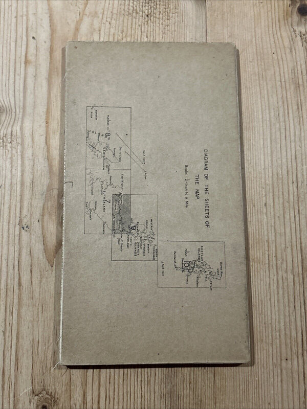THE ORKNEY ISLANDS Ordnance Survey Quarter Inch Sheet 9 1923 Dunnet Head Wick