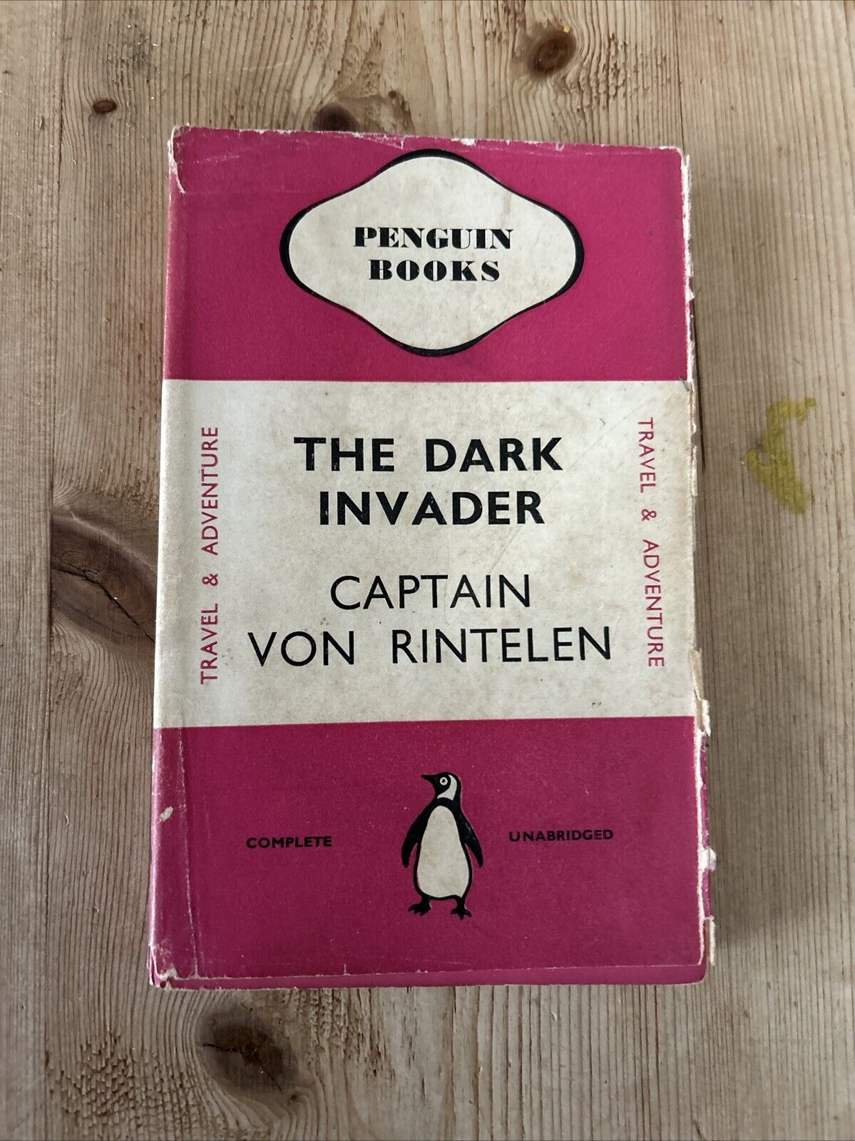 THE DARK INVADER Captain Von Rintelen Penguin Books No 60 1939 Dust Jacket