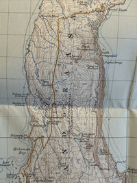 RAASAY & APPLECROSS Ordnance Survey CLOTH One Inch Sheet 25 Popular Edition 1947