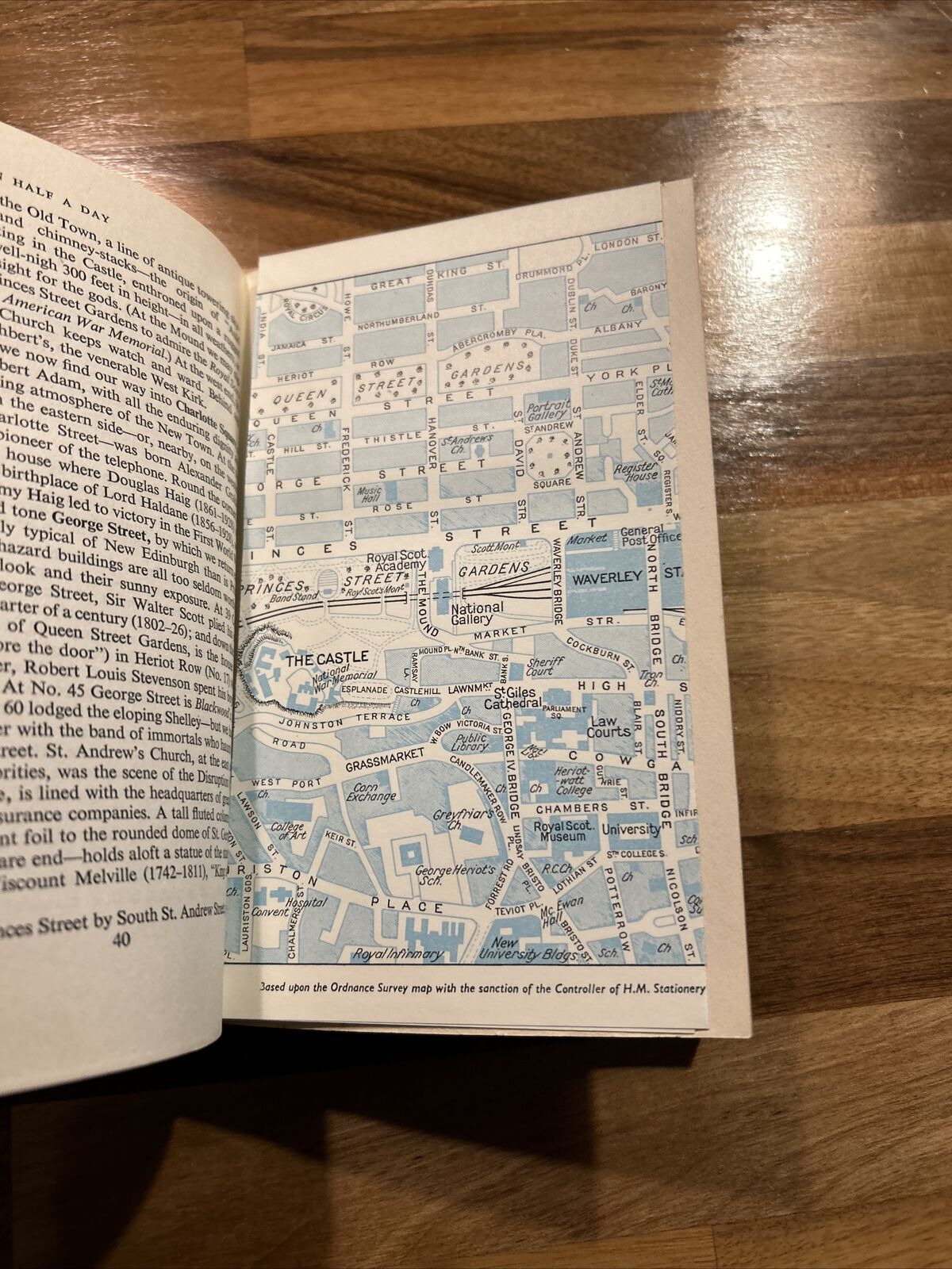 EDINBURGH AND DISTRICT - Ward Locks Red Guide Hardback Dust Jacket Maps 1963