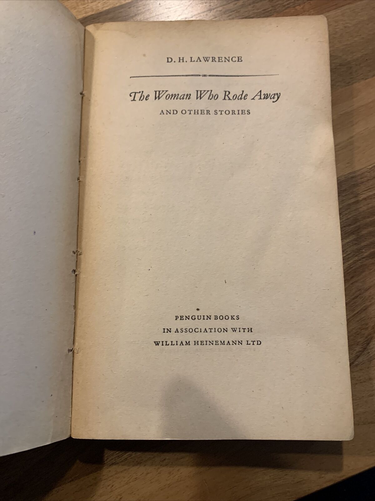 THE WOMAN WHO RODE AWAY And Other Stories - DH Lawrence - Penguin Books 1950