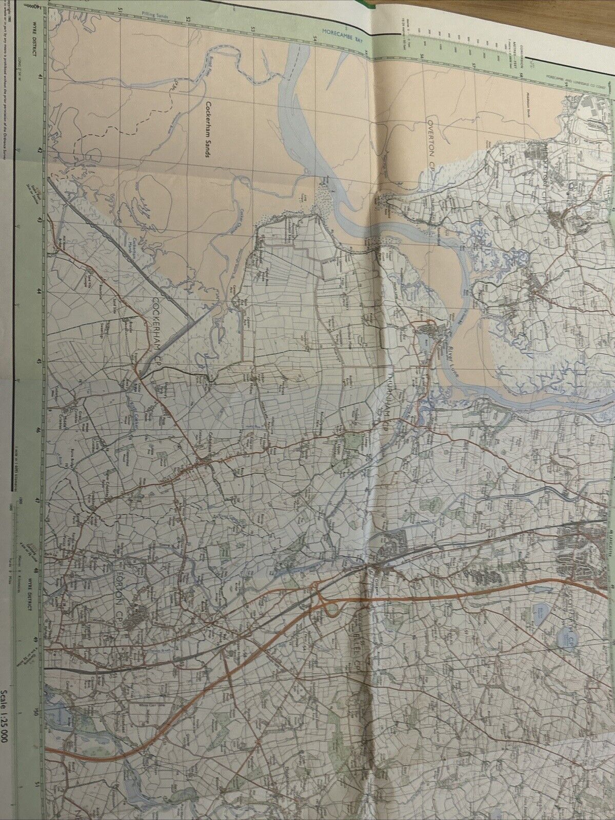 GALGATE & DOLPHINHOLME Pathfinder 659 Ordnance Survey 1:25,000 1985 Glasson