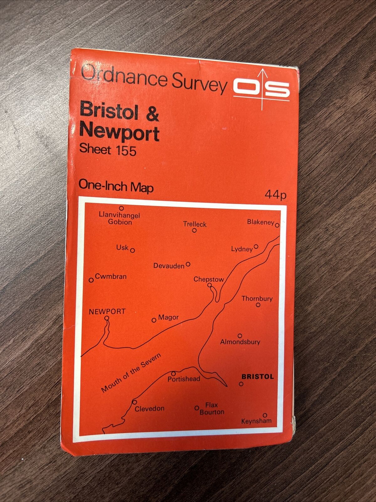 BRISTOL & NEWPORT - Ordnance Survey One Inch Map Sheet 155 1967 Portishead