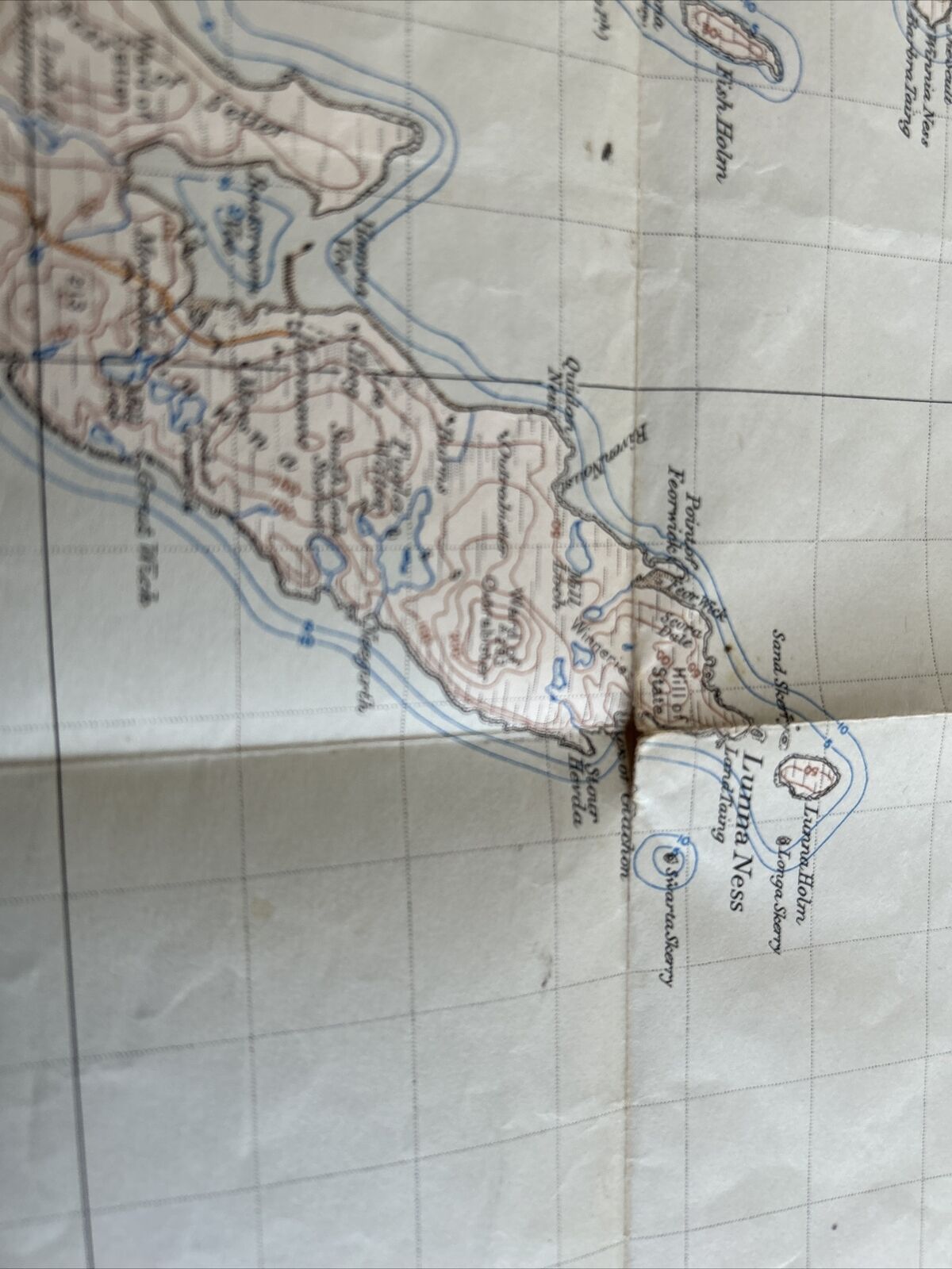 NORTH MAINLAND Shetland Is Ordnance Survey One Inch Sheet 2 Popular Edition 1948