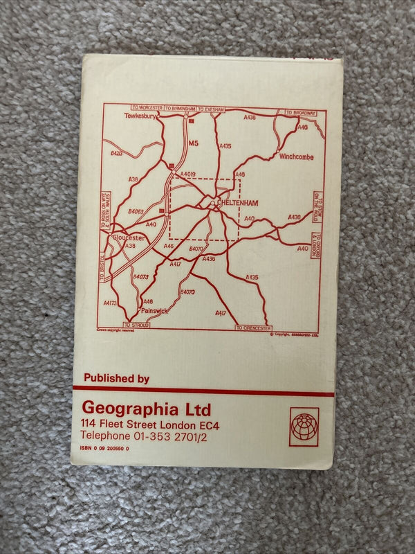 CHELTENHAM Street Plan Geographia Circa 1980