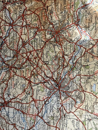 NORTH CENTRAL England Ordnance Survey CLOTH Sheet 2 Qu In Map 4th Ed 1935 Dales