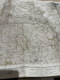 BUXTON & MATLOCK Ordnance Survey Cloth Sixth Series One inch 1947 Sheet 111