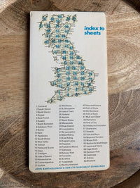 WARWICKSHIRE Bartholomew - Half Inch Map 1972 No 19 Coventry Northampton