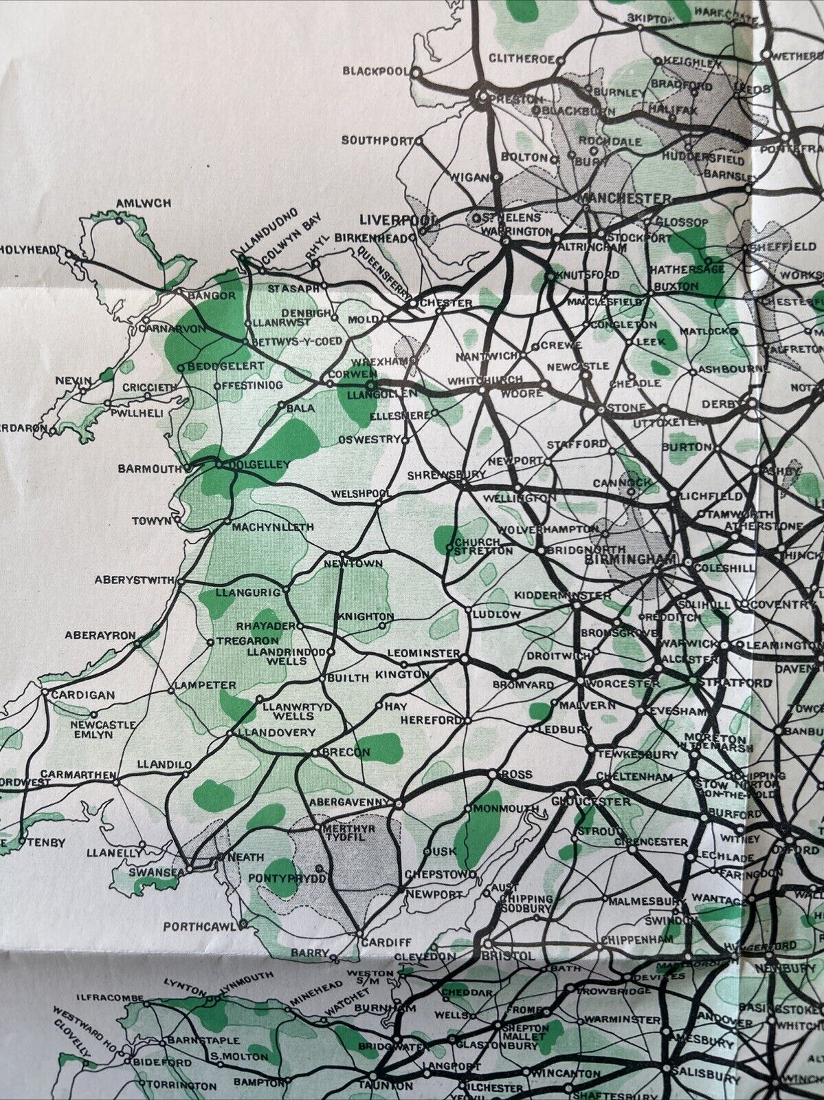 SCENERY and THROUGH ROUTE MAP OF GREAT BRITAIN 1960s?