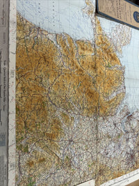 NORTH WALES & MANCHESTER 1946  Ordnance Survey CLOTH Sheet 4 Quarter Inch Map