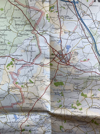 Birmingham Northampton Coventry -Bartholomew National Series Map No 19 - 1975