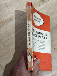 SEVEN FAMOUS ONE-ACT PLAYS Various - Penguin Books 1937 No 117 First Dust Jacket