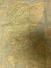 1973 Ordnance Survey Route Planning Map - North Sheet Ten Miles To Inch Scotland