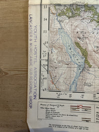 LOCH MAREE & ACHNASHEEN Ordnance Survey CLOTH One Inch Sheet 26 Popular 1947