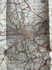 PRESTON Ordnance Survey One Inch Map 94 Good Condition 1961 Blackpool Lancaster