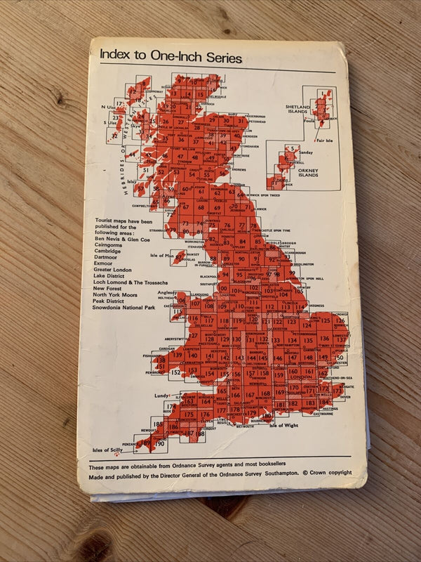 Gloucester & Malvern Ordnance Survey One Inch Map Sheet 143 1968 Cheltenham