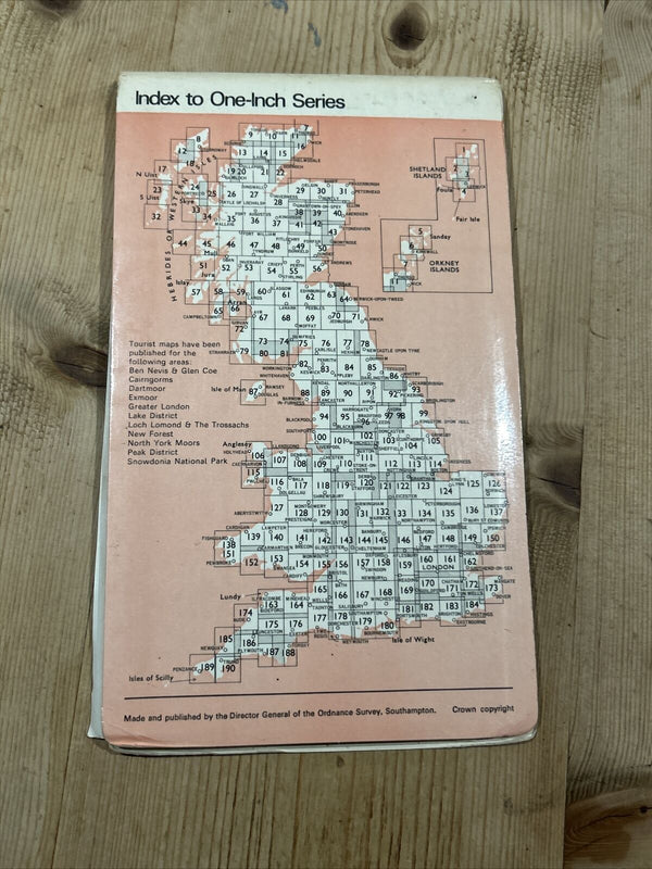 PERTH & ALLOA Ordnance Survey Map One Inch 1969 Sheet 55 Scotland Powmill Airth