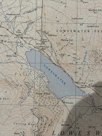 LOWESWATER Ordnance Survey Sheet NY12  1:25000 1953 Lakes Lake District Lorton