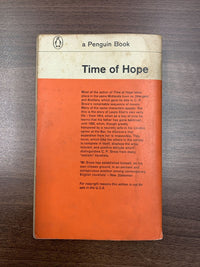 TIME OF HOPE  - CP SNOW - Penguin Books No 1763 1963