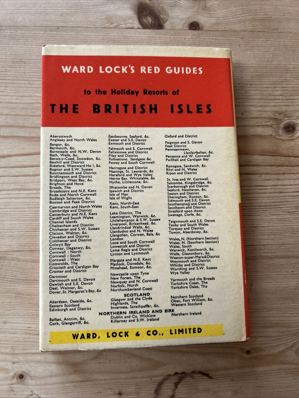 BRIDPORT West Bay Seaton Ward Locks Red Guide Hardback Dust Jacket Maps